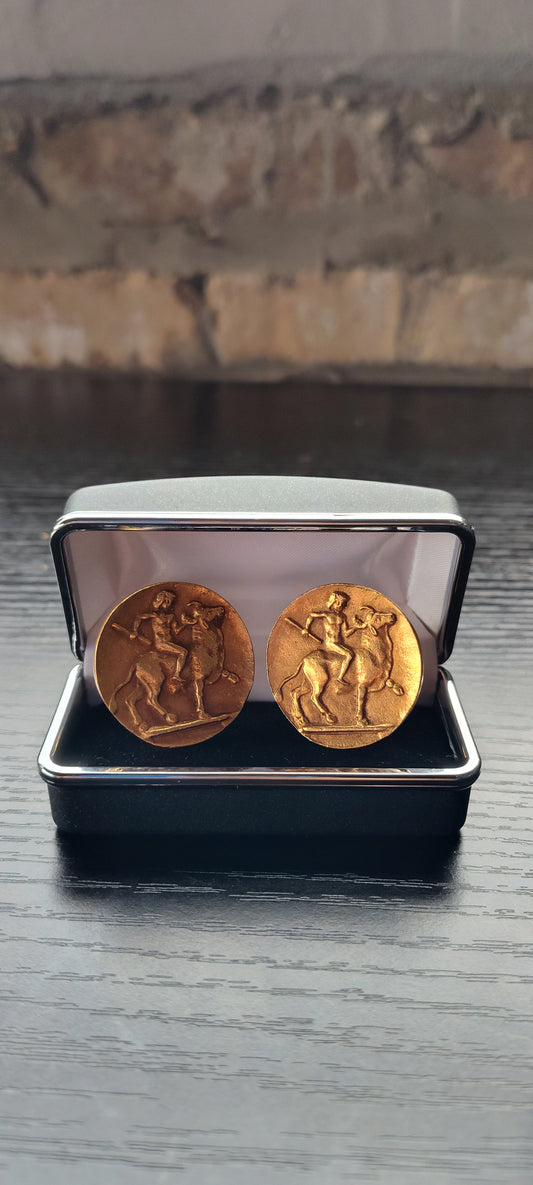 GOLD WARRIOR CUFFLINKS