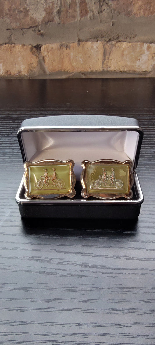 GREEN HONEYMOON CUFFLINKS